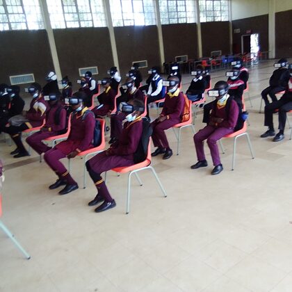 4 of the 6 Moses Kotane supported schools during 2022 NRF/SAASTA Astro Quiz round 2 prepar