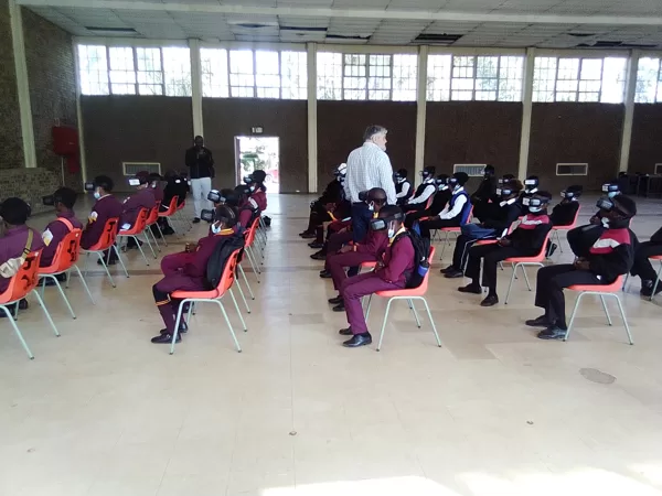 4 of the 6 Moses Kotane supported schools during 2022 NRF/SAASTA Astro Quiz round 2 prepar