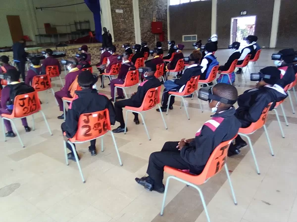 4 of the 6 Moses Kotane supported schools during 2022 NRF/SAASTA Astro Quiz round 2 prepar